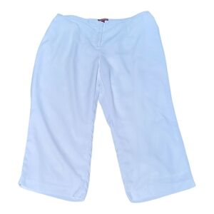 Jessica London Bright White Petite Wide Leg Trousers - Size 20P